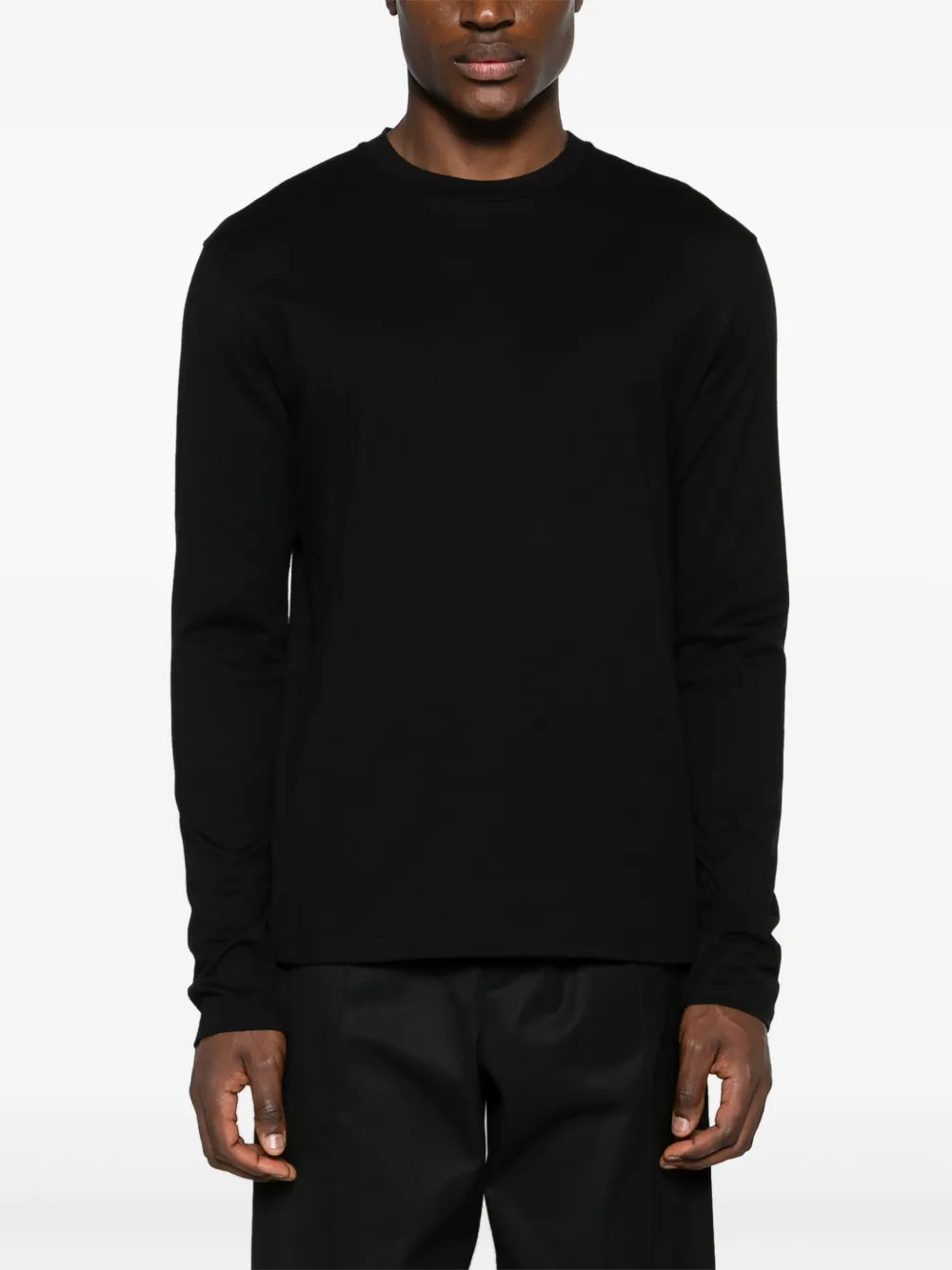 Jil Sander T-shirt met logoprint Zwart