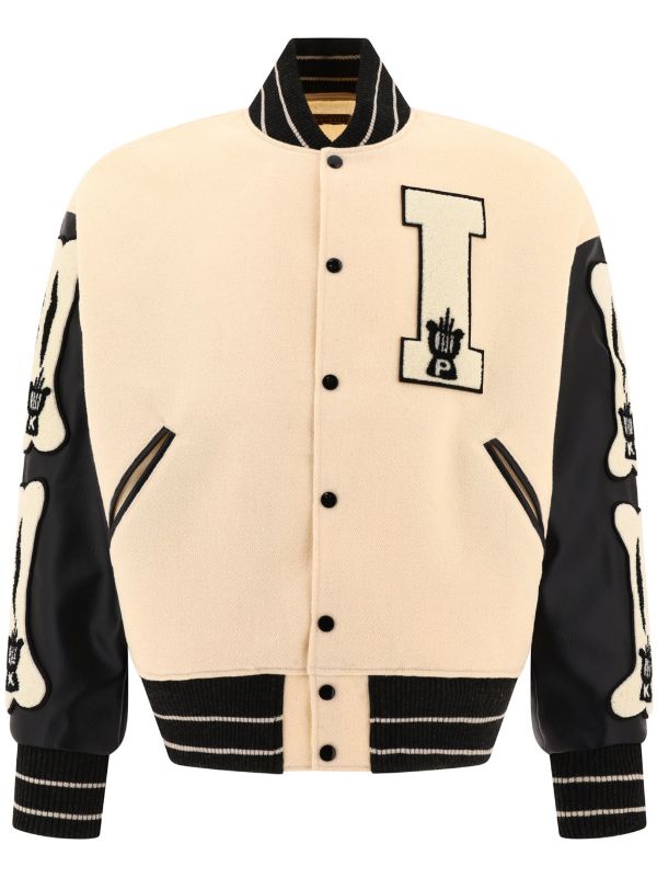 KAPITAL I-Five Varsity Bomber Jacket | Neutrals | FARFETCH AO