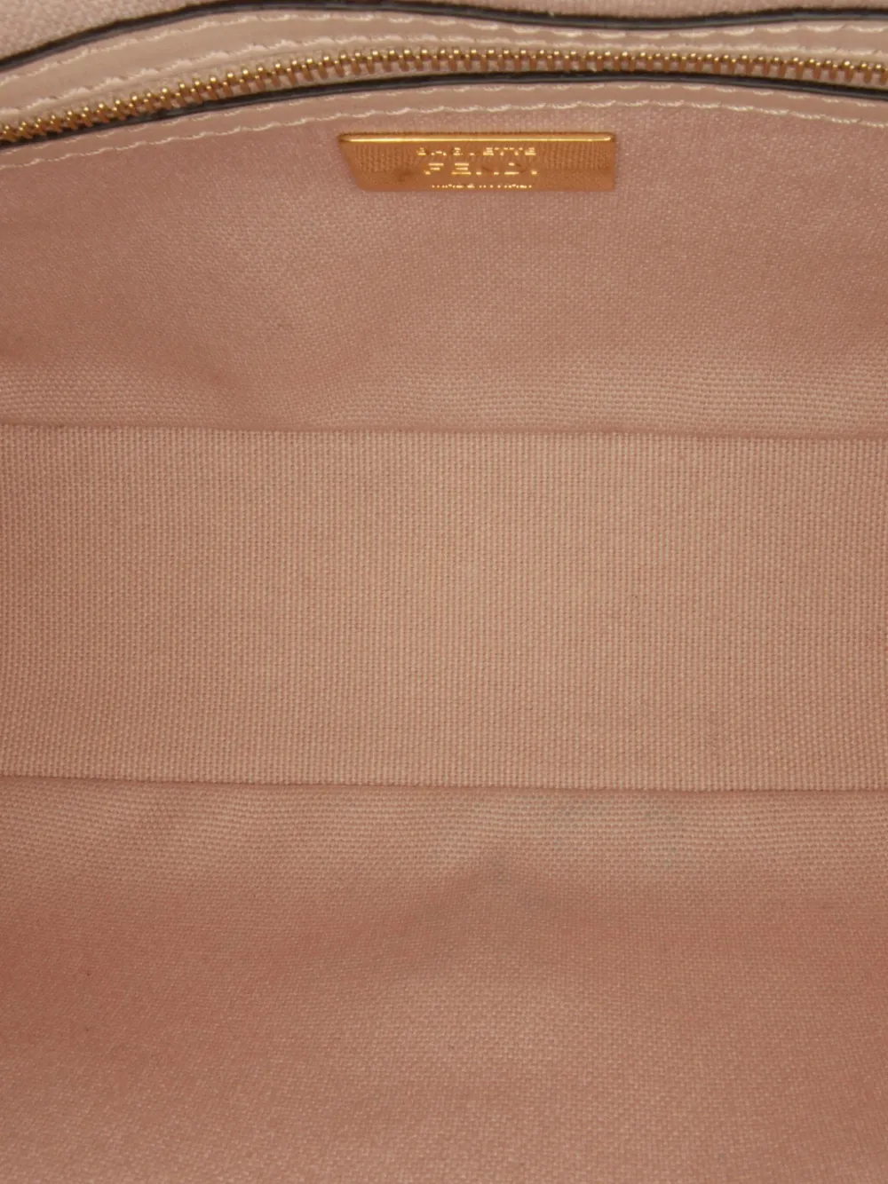 Pre-owned Fendi 2012-2013 Zucca Embroidered Baguette Satchel In Pink