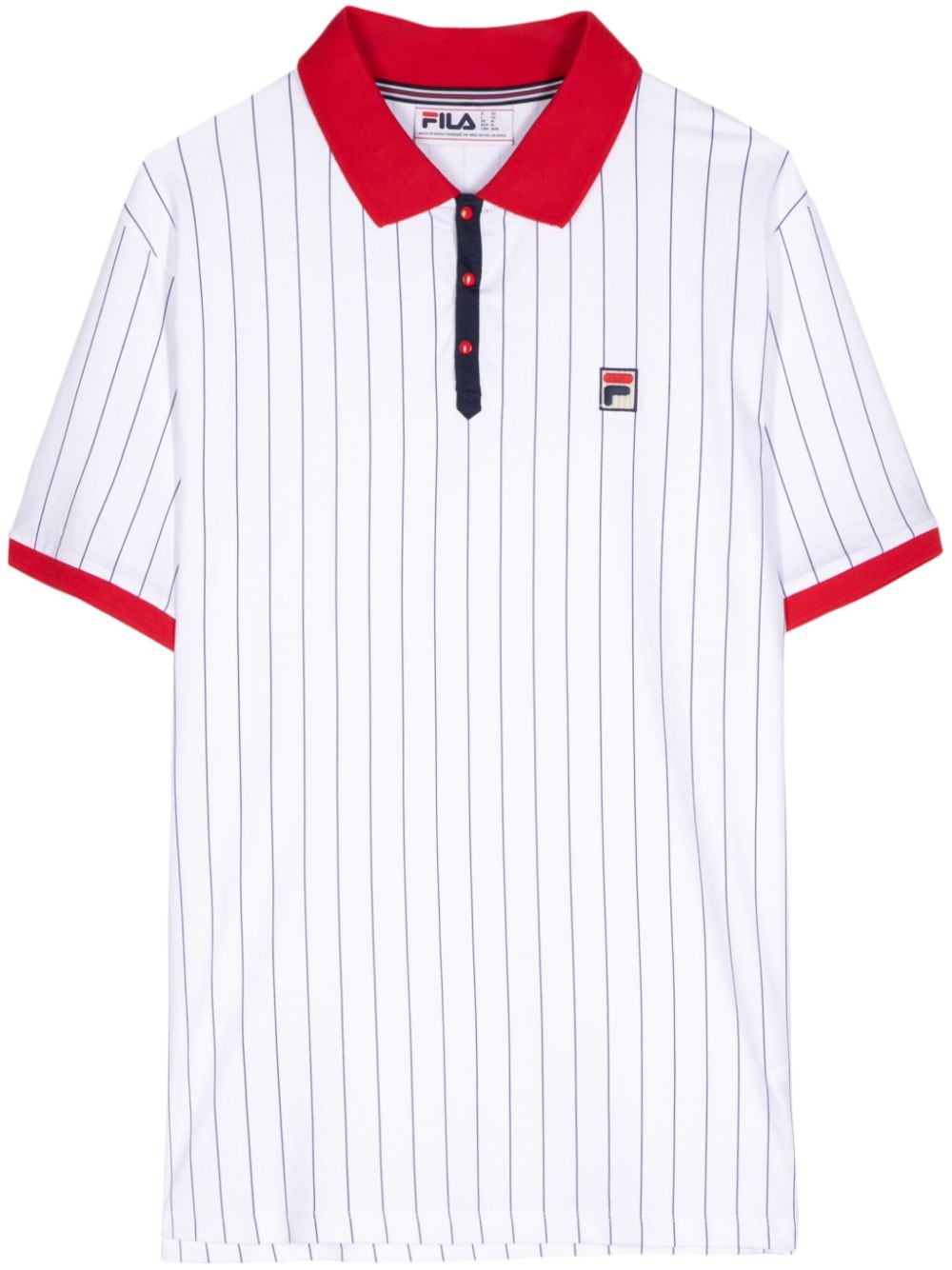 Fila BB1 striped polo shirt - Weiß
