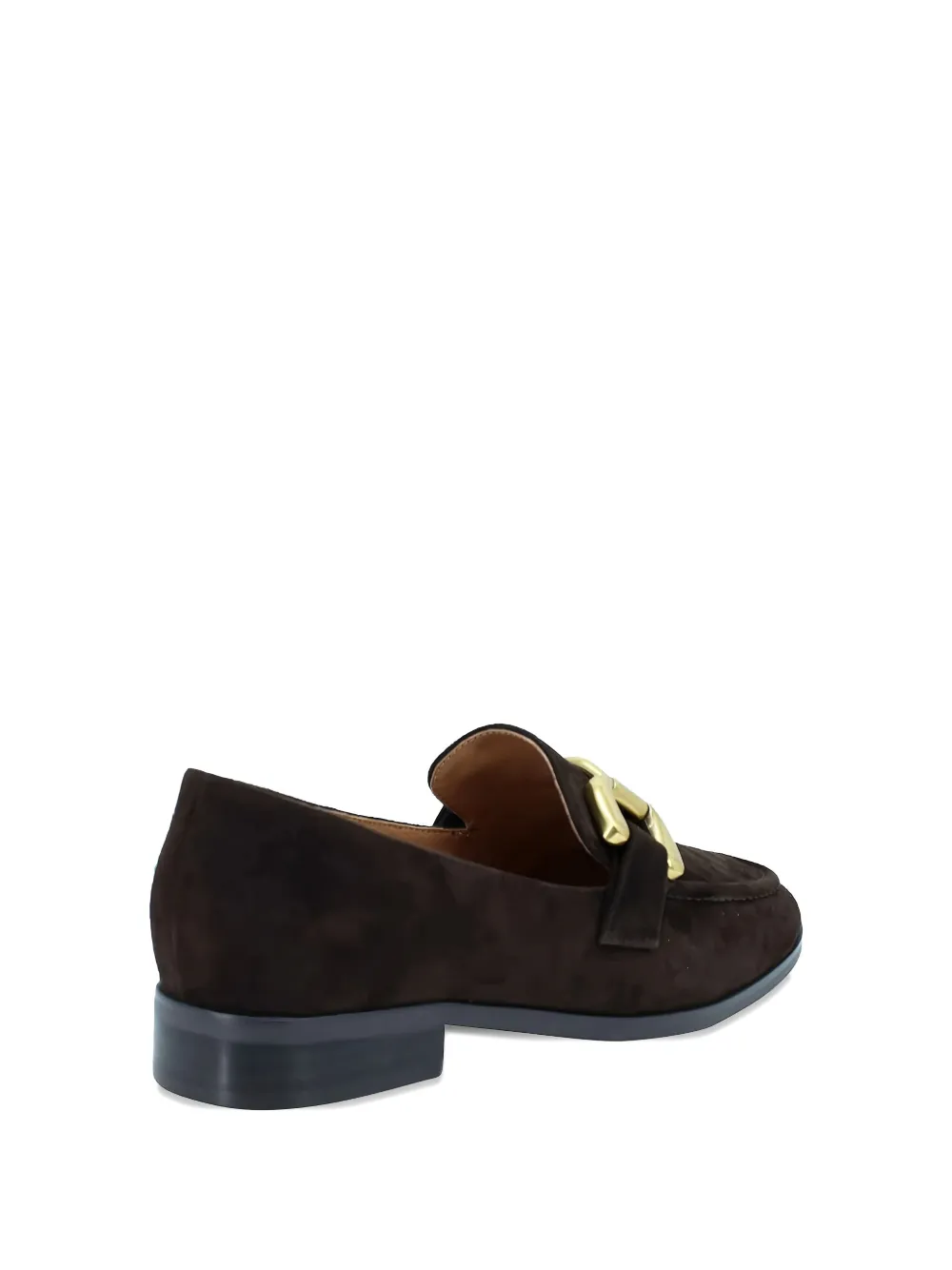 Bibi Lou Chain-link Suede Loafers In Blue