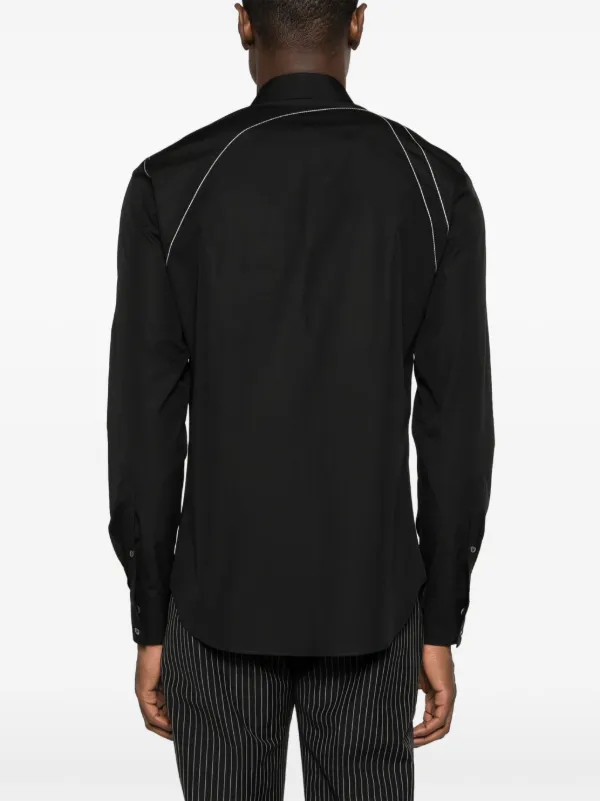 Alexander McQueen Flower Harness Shirt | Black | FARFETCH
