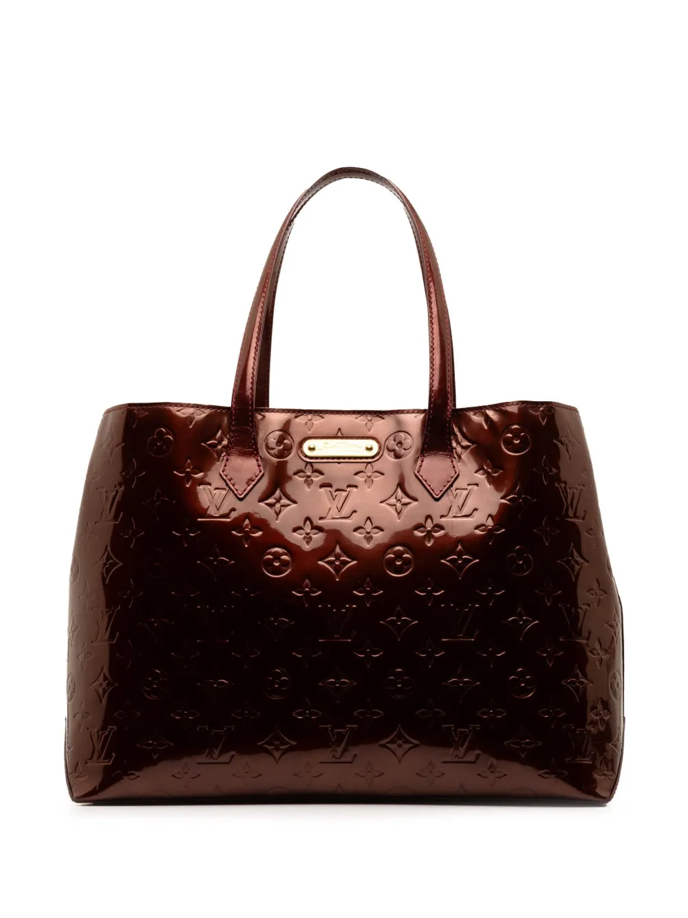 Louis Vuitton Pre-Owned 2010 Monogram Vernis Wilshire MM Tote Bag ...