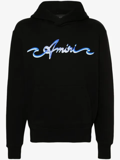 AMIRI logo-print cotton hoodie