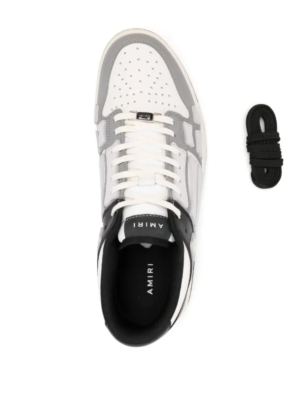 スニーカー Amiri Two-Tone Leather Skel Sneakers AMIRI Two-Tone Skell Leather Sneakers | Grey | FARFETCH
