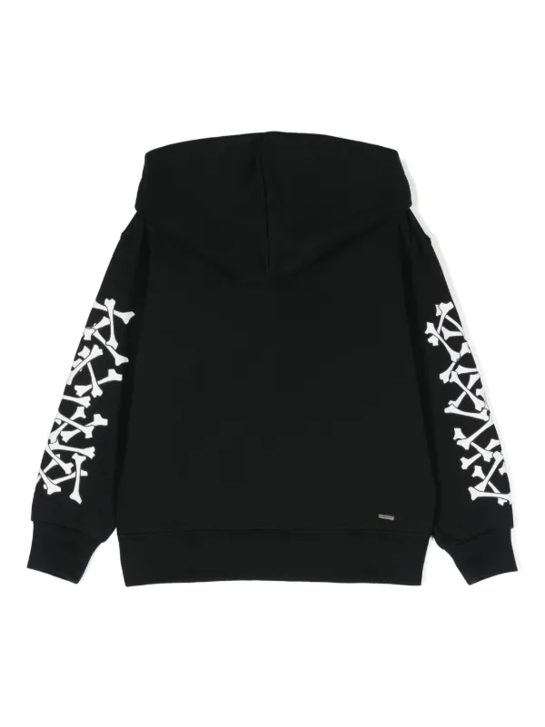 AMIRI 12y トップス AMIRI KIDS bones-motif Cotton Sweatshirt | Black | FARFETCH ZA