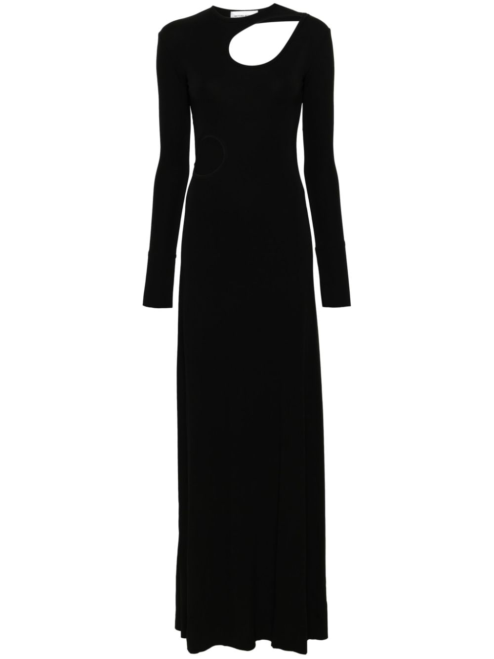 Victoria Beckham Cut-out Cady Maxi Dress In Black