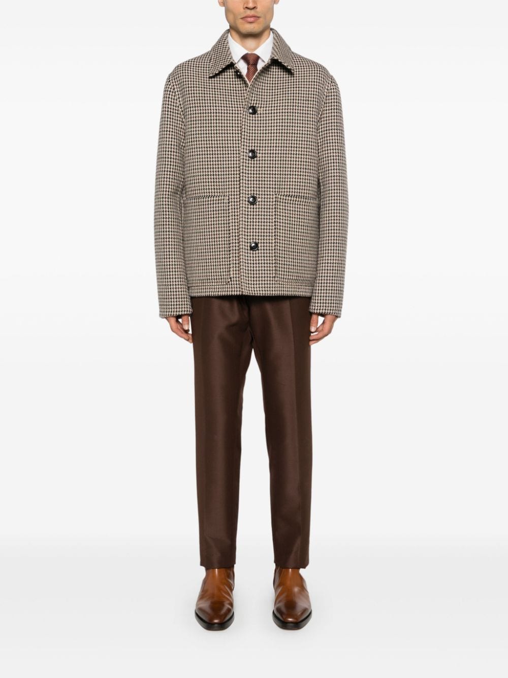 Shop Tom Ford Tailored Trousers In Brown