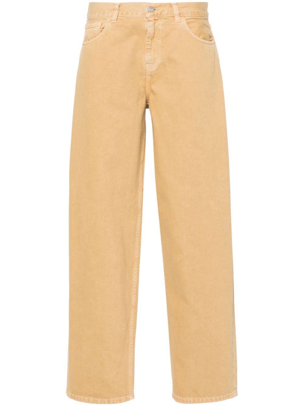 Carhartt Brandon Mid-rise Loose-cut Jeans In Yellow