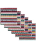 Missoni Home Riverbero face towel (set of six) - Red