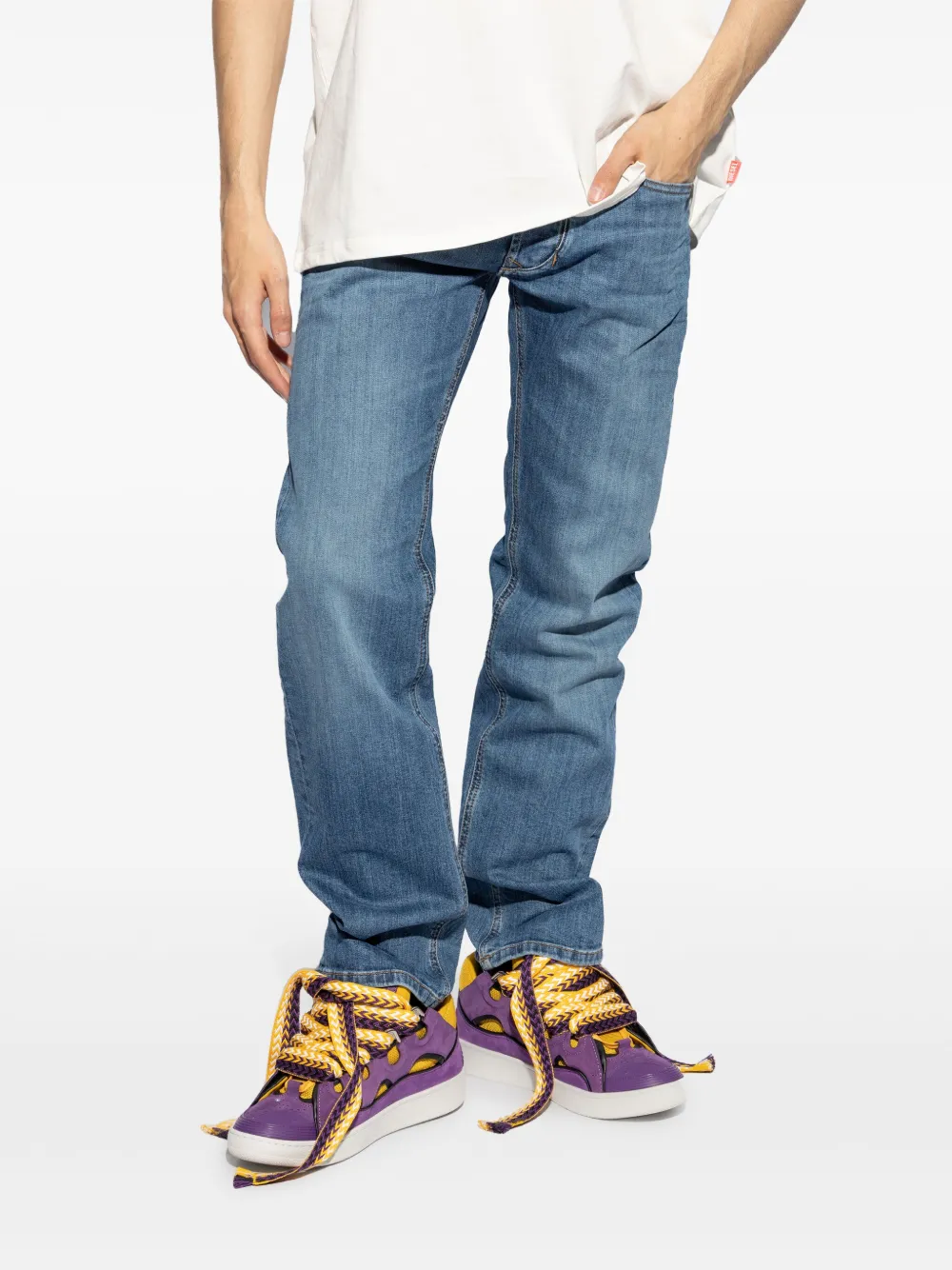Diesel Straight jeans Blauw