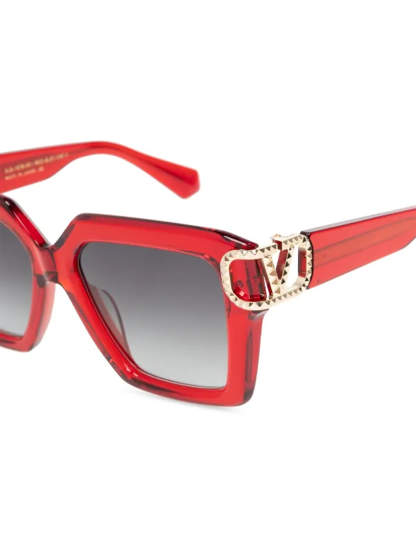 サングラス VALENTINO GARAVANI Woman Sunglasses Red 0VLS-107D-55 107D VALENTINO GARAVANI EYEWEAR V-Uno Sunglasses | Red | FARFETCH AO