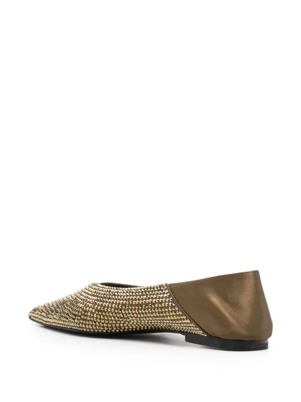 【送関込】Saint Laurent☆Nour slippers Saint Laurent Nour Slippers | Green | FARFETCH