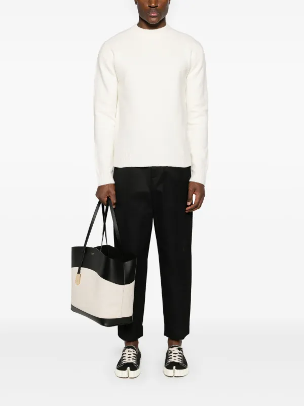 Jil Sander クルーネック セーター | ホワイト | FARFETCH JP