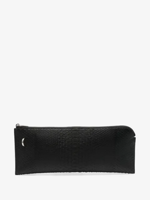 Rick Owens Invite snakeskin-effect wallet