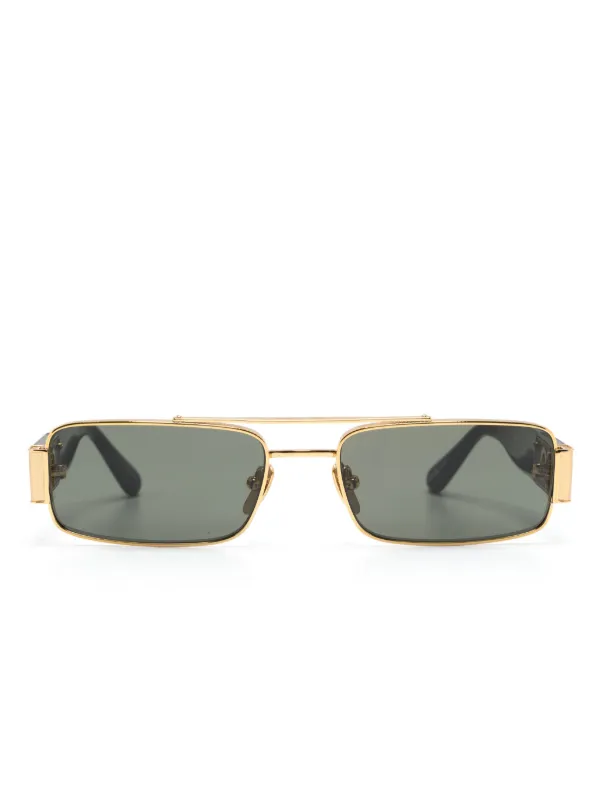 Linda Farrow Joey Rectangle-frame Sunglasses in Black