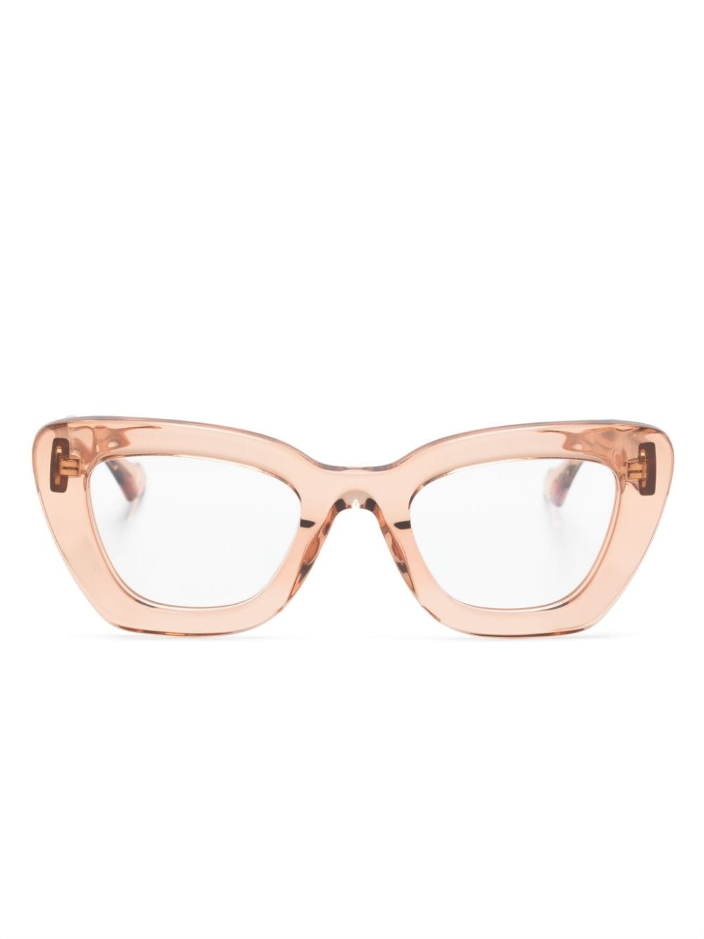 Gucci Cat-eye Glasses In Brown