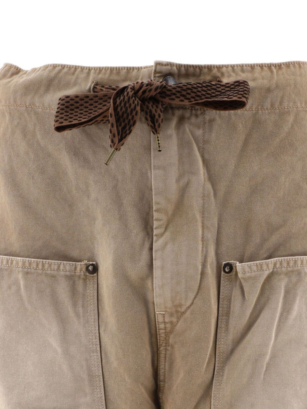 Shop Kapital Katsuragi Cotton Trousers In Neutrals