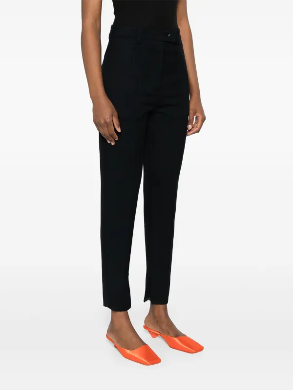 【関税＆送料込み】Prada High-Waist Skinny-Cut Trousers Prada high-waist slim-cut Trousers | Blue | FARFETCH TW