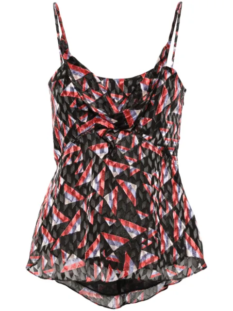 ISABEL MARANT Kalisia geometric-print tank top