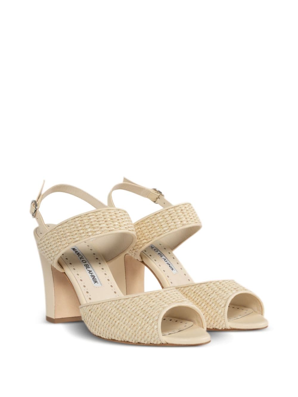 Manolo Blahnik 90mm Khiko sandals Neutrals