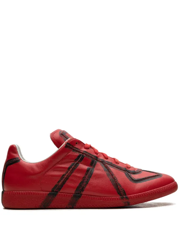 Margiela sneakers red hotsell