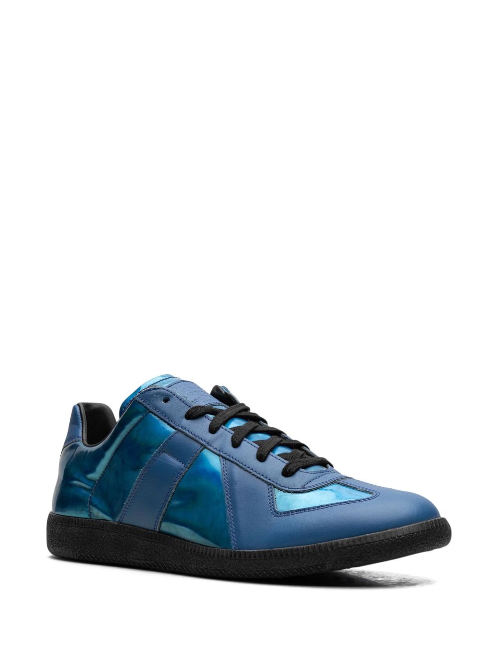 Shop Maison Margiela Replica "blue Iridescent" Low-top Sneakers