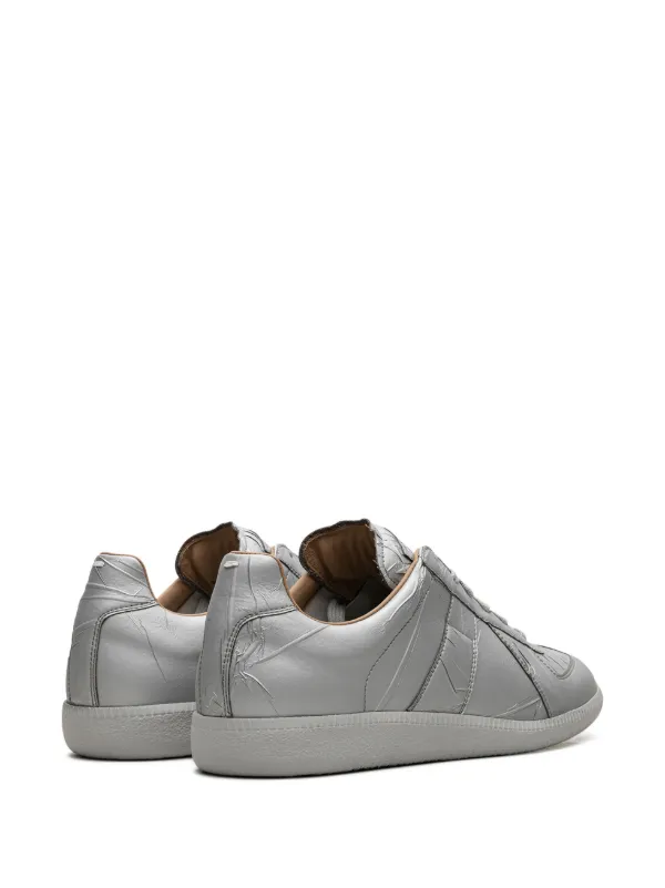 Silver maison margiela sneakers on sale