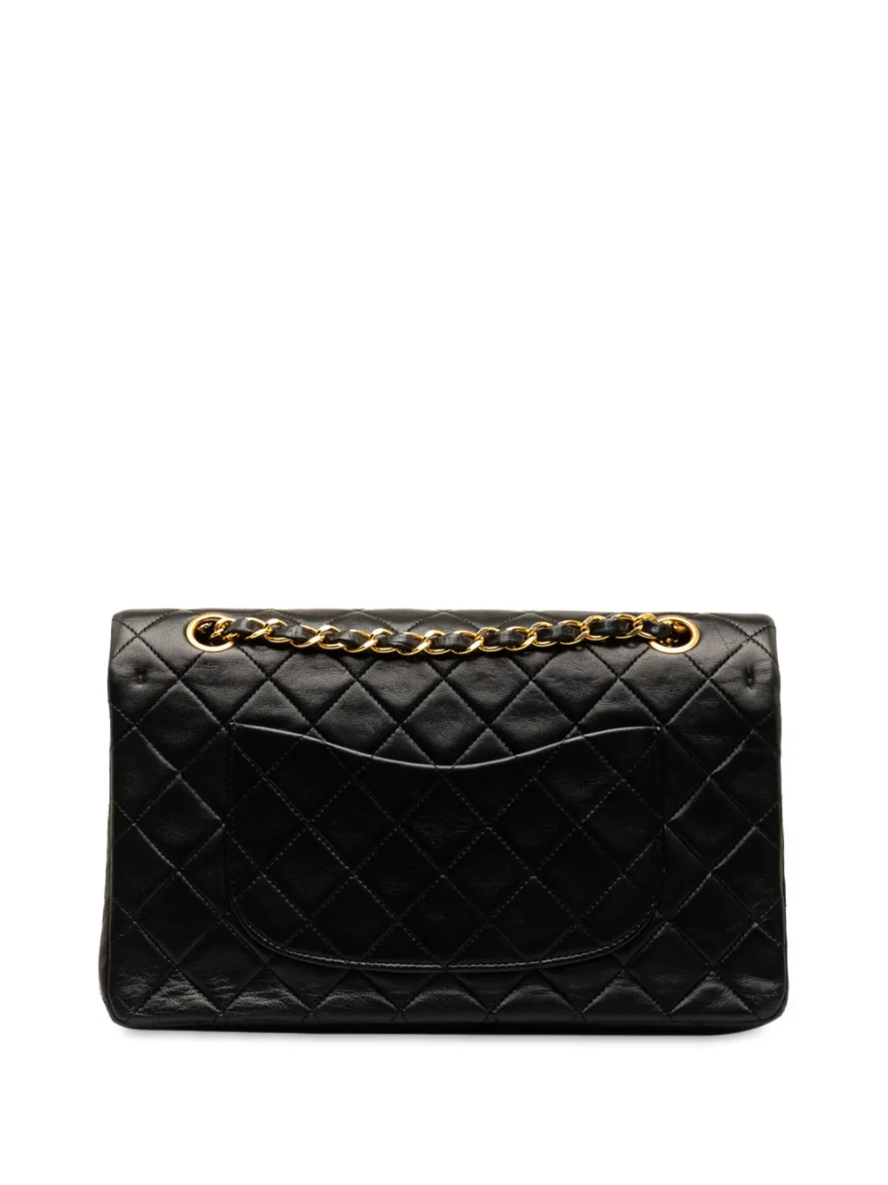 CHANEL Pre-Owned 1989-1991 Medium Classic Lambskin Double Flap shoulder bag - Zwart