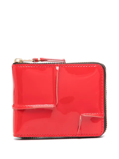 Comme Des Garçons Wallet exposed-seams zip-up wallet