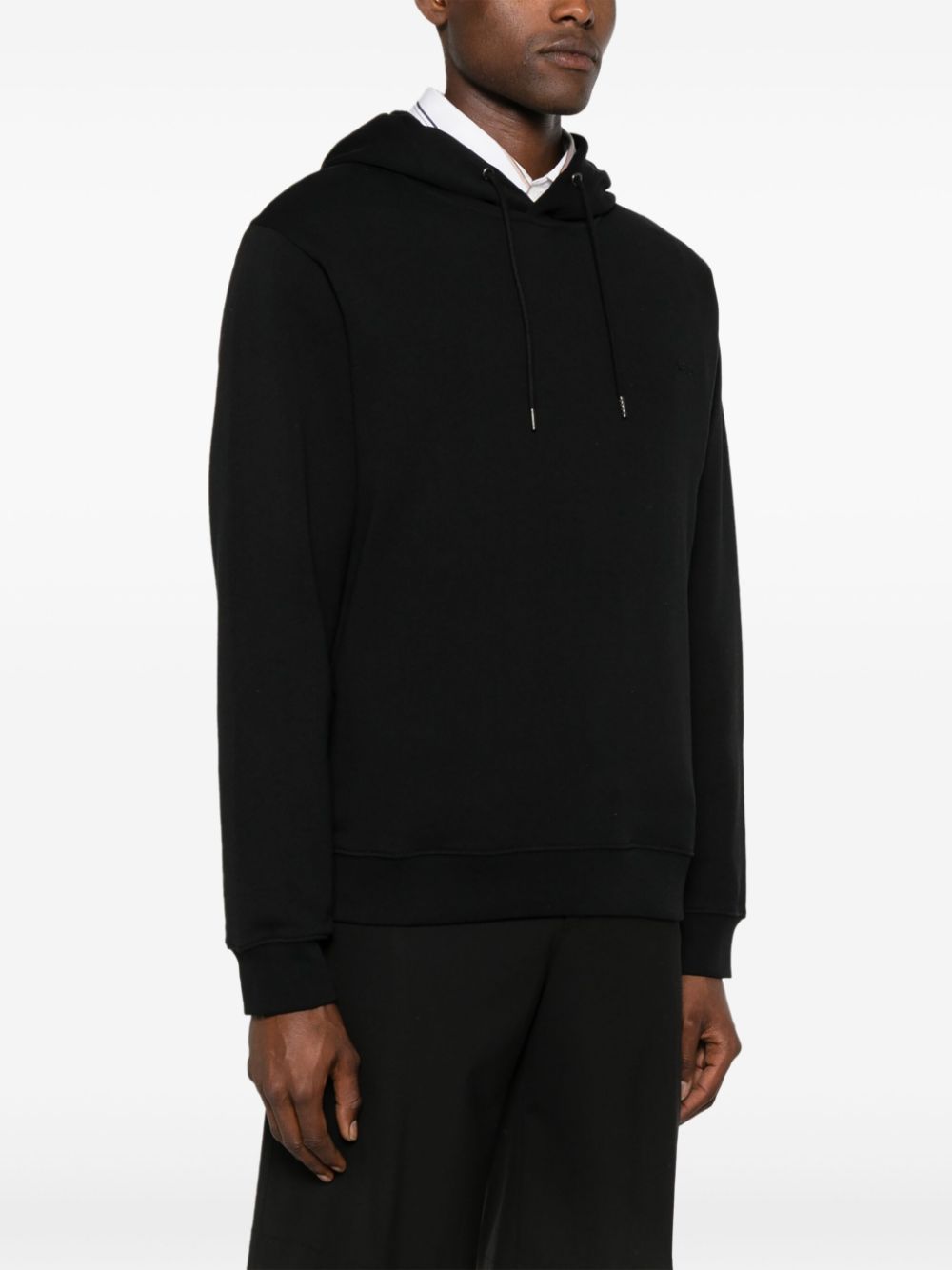 A.P.C. logo-embroidered cotton hoodie Men