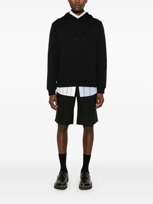 Tシャツ・カットソー A.P.C. Men Hoodies COHBVM27913 TZC Black A.P.C. logo-embroidered Cotton Hoodie | Black | FARFETCH