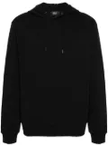 A.P.C. logo-embroidered cotton hoodie - Black