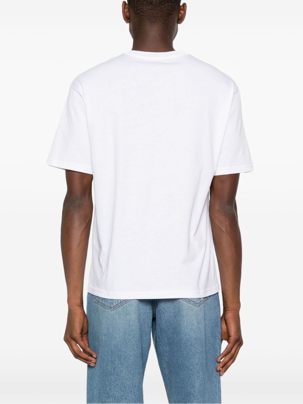 Shop Apc Logo-print Cotton T-shirt In White