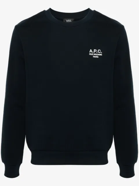 A.P.C. sudadera con logo bordado