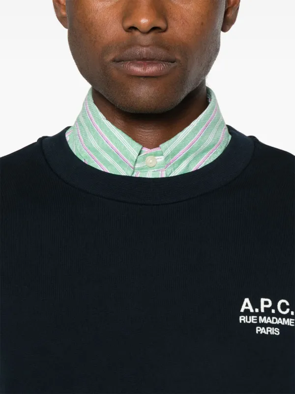 【送料&関税込】A.P.C. Sweatshirt With Logo A.P.C. logo-print Sweatshirt | Grey | FARFETCH