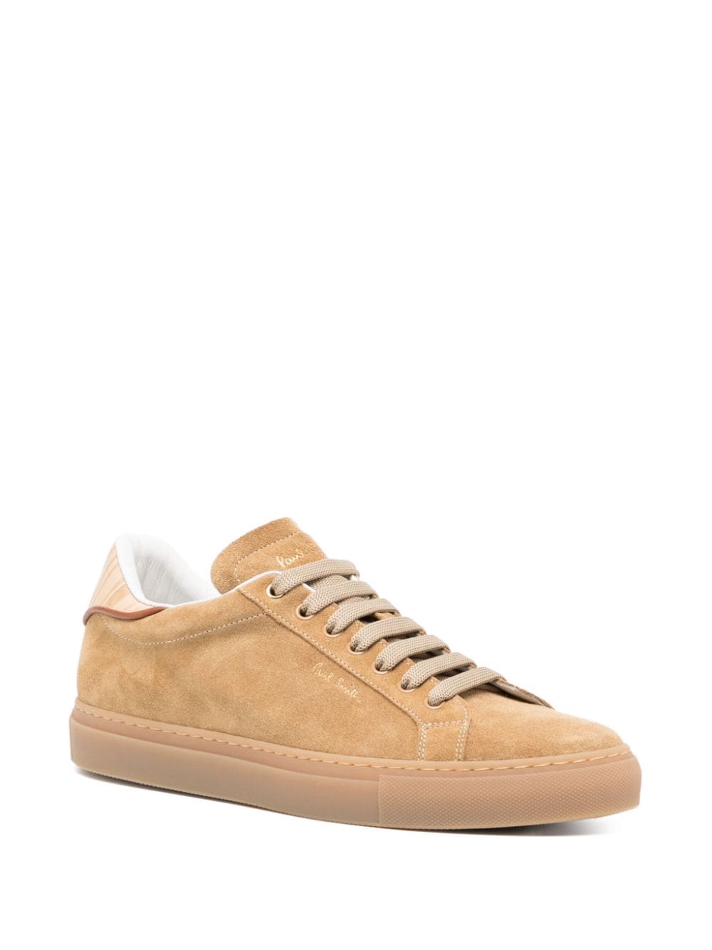 Paul Smith Suède sneakers met logo - Bruin