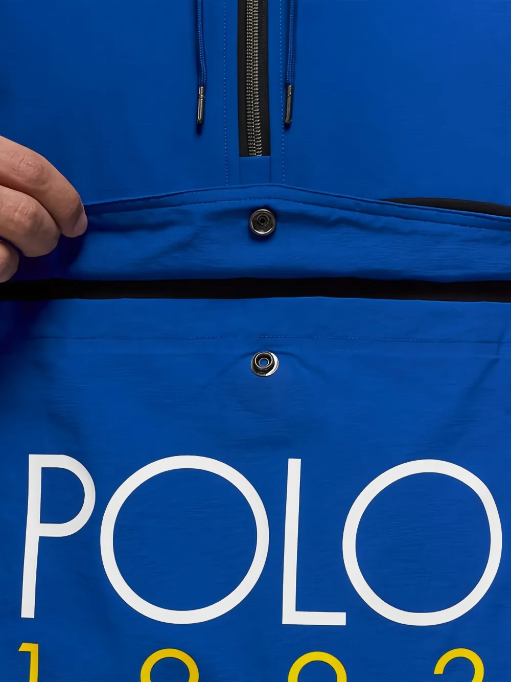 Polo Ralph Lauren Panelled Zip-up Sweatshirt In Blue