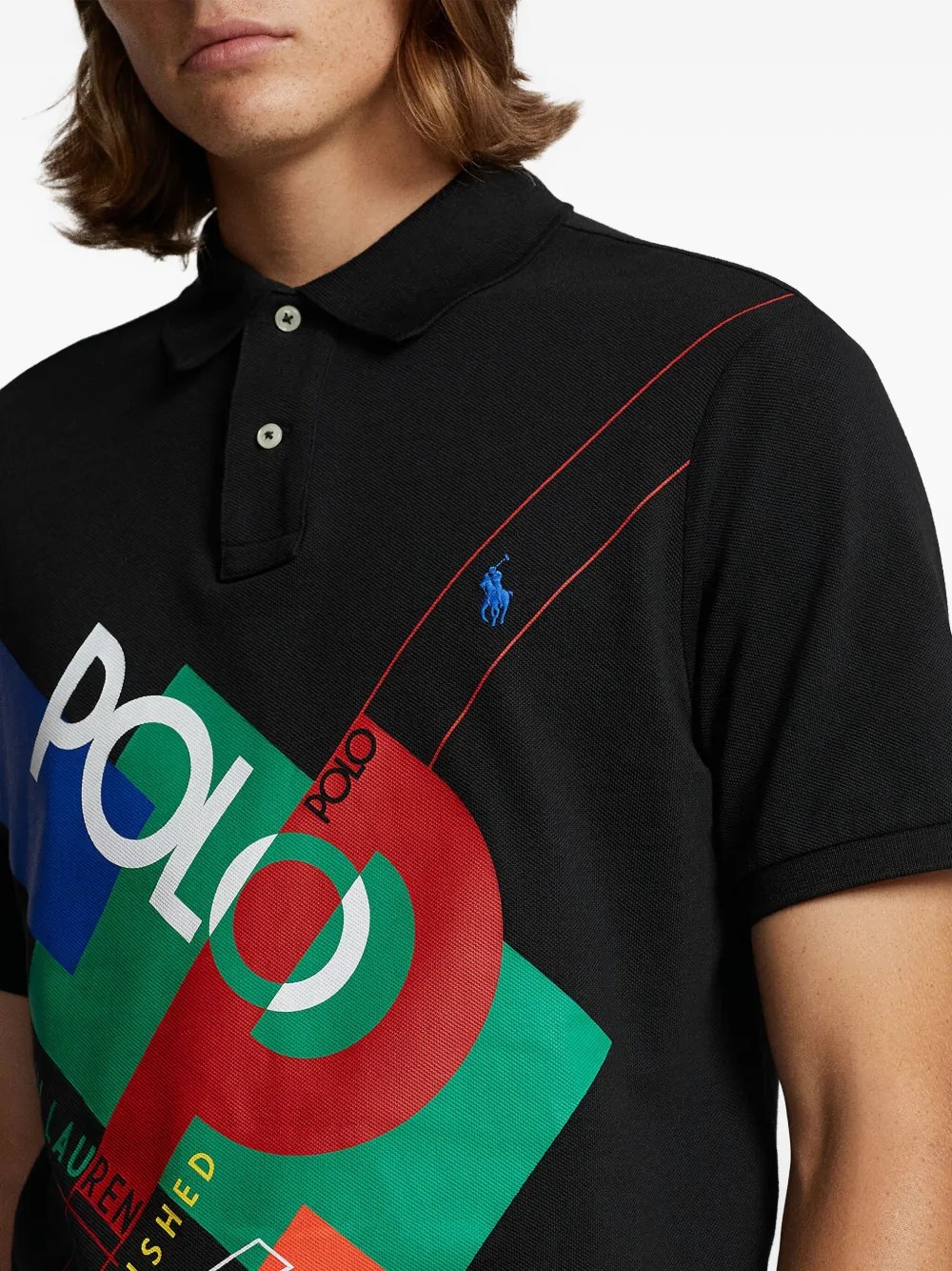 Polo Ralph Lauren Poloshirt met logoprint Zwart