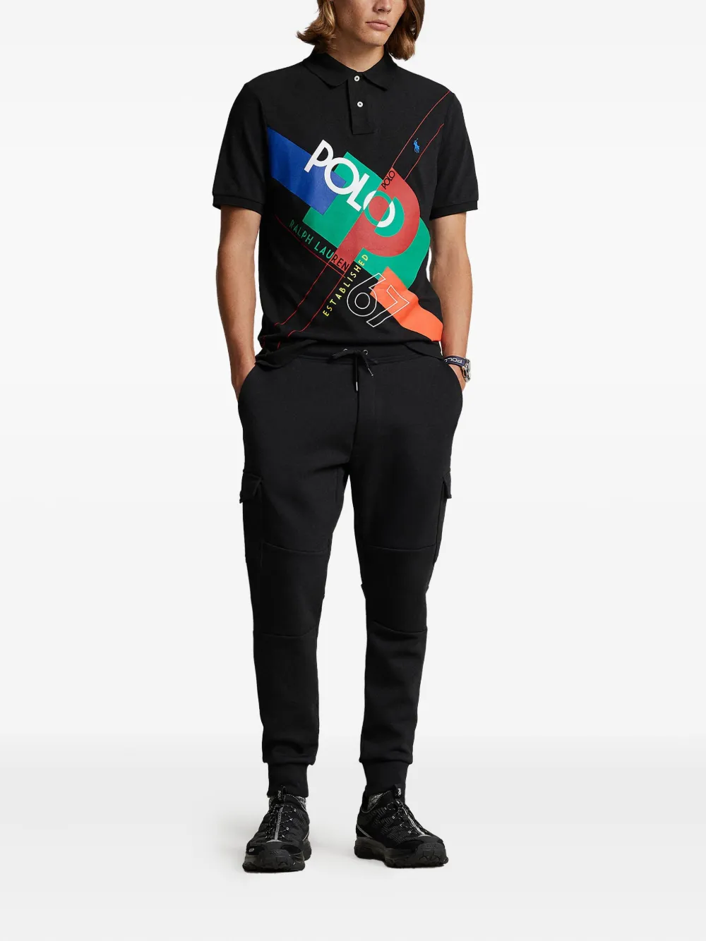 Polo Ralph Lauren Poloshirt met logoprint Zwart