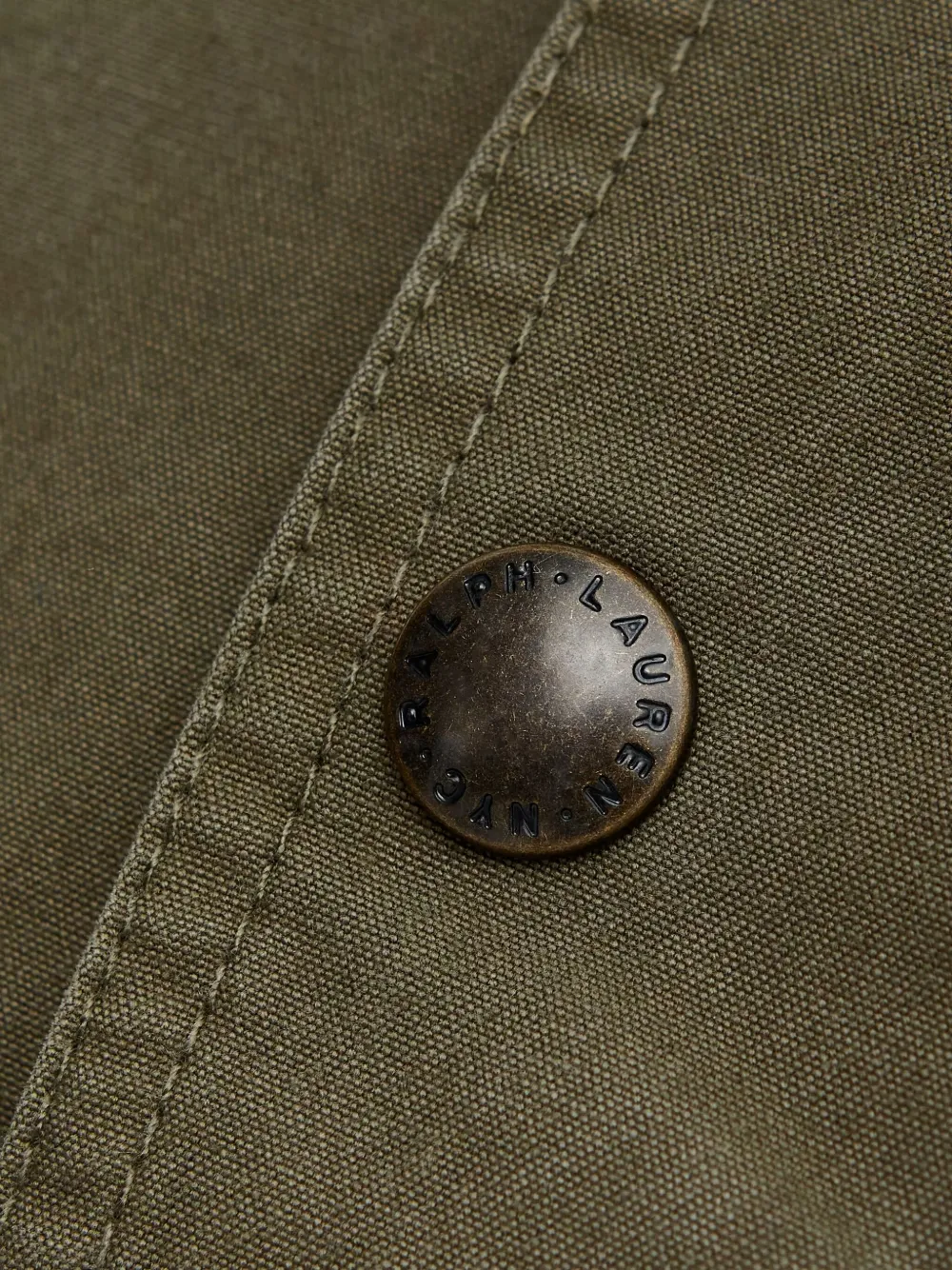 Polo Ralph Lauren Corduroy-collar Field Jacket In Green