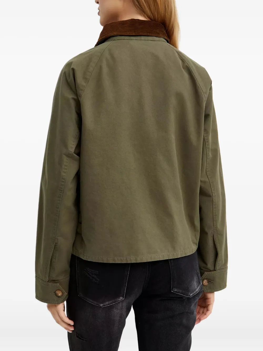 Polo Ralph Lauren Corduroy-collar Field Jacket In Green