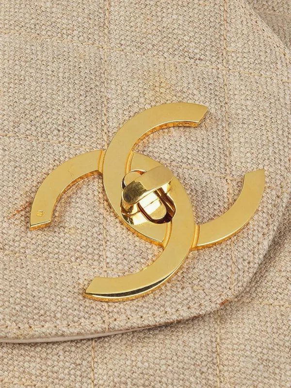 CHANEL Pre-Owned 1994-1996 XL Supermodel Travel Bag | Neutrals