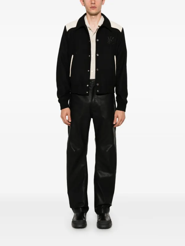 AMIRI Ma Band ロゴ ジャケット | ブラック | FARFETCH JP AMIRI Ma Band ロゴ ジャケット | ブラック | FARFETCH JP