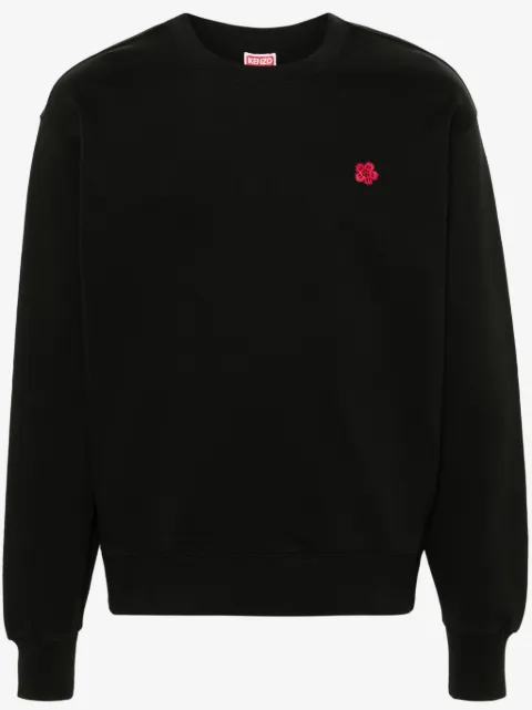 Kenzo Boke Flower-patch cotton sweatshirt