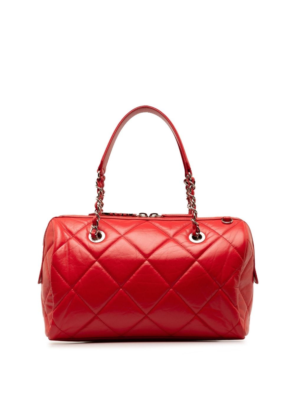CHANEL Pre-Owned 2019 Small Aged Calfskin Express Bowling satchel - Rood
