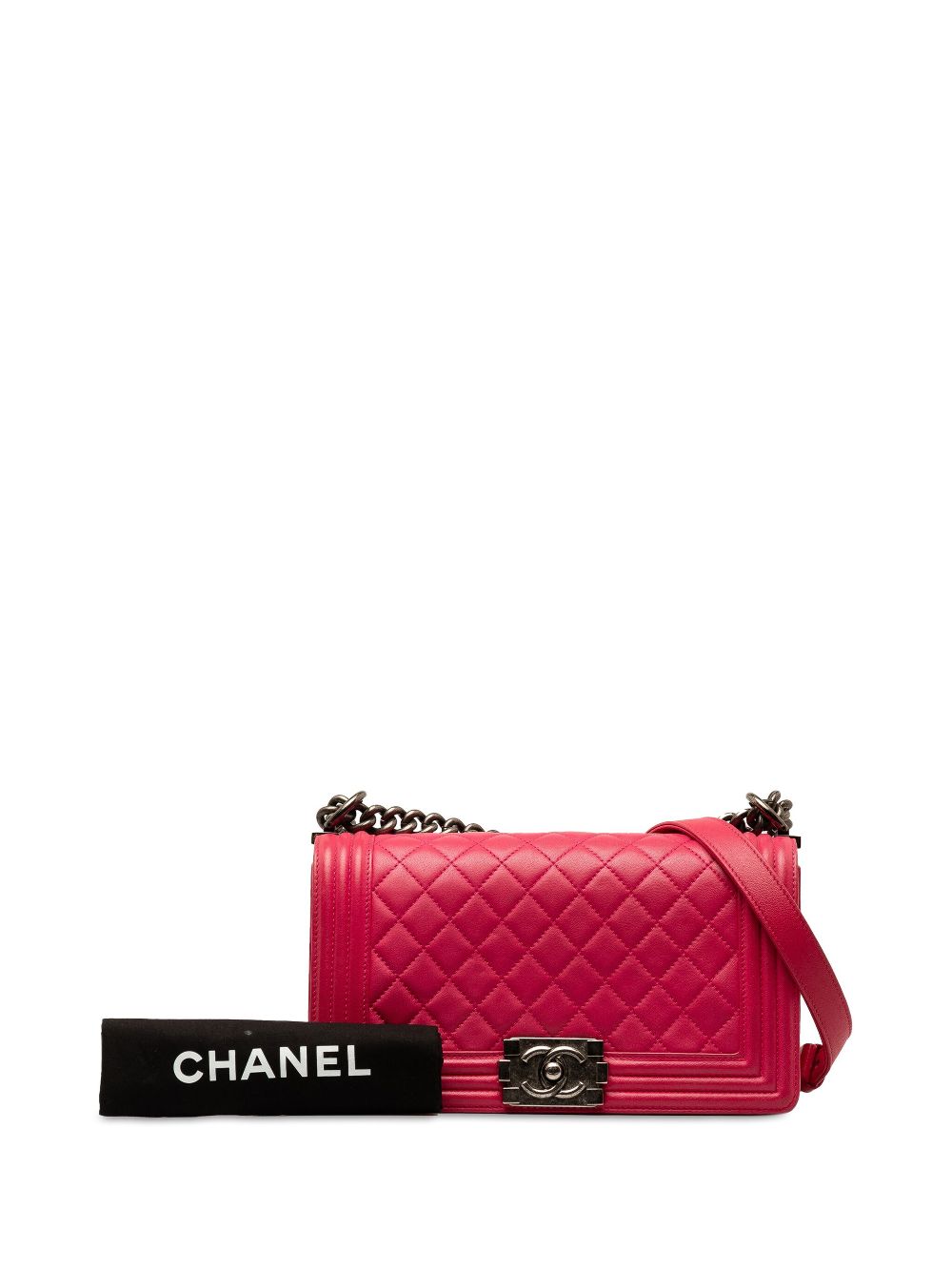 CHANEL 2014 Medium Lambskin Boy Flap crossbody bag Women