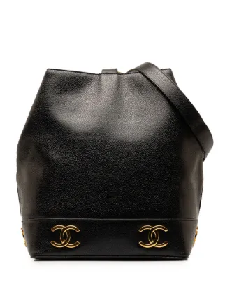 CHANEL Pre-Owned 1991-1994 トリプル ココマーク バケットバッグ 