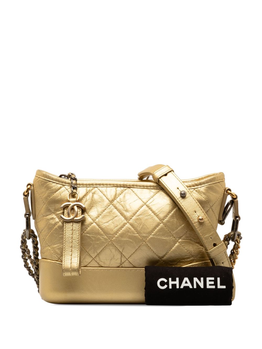 CHANEL 2017-2018 Small Metallic Lambskin Gabrielle crossbody bag Women