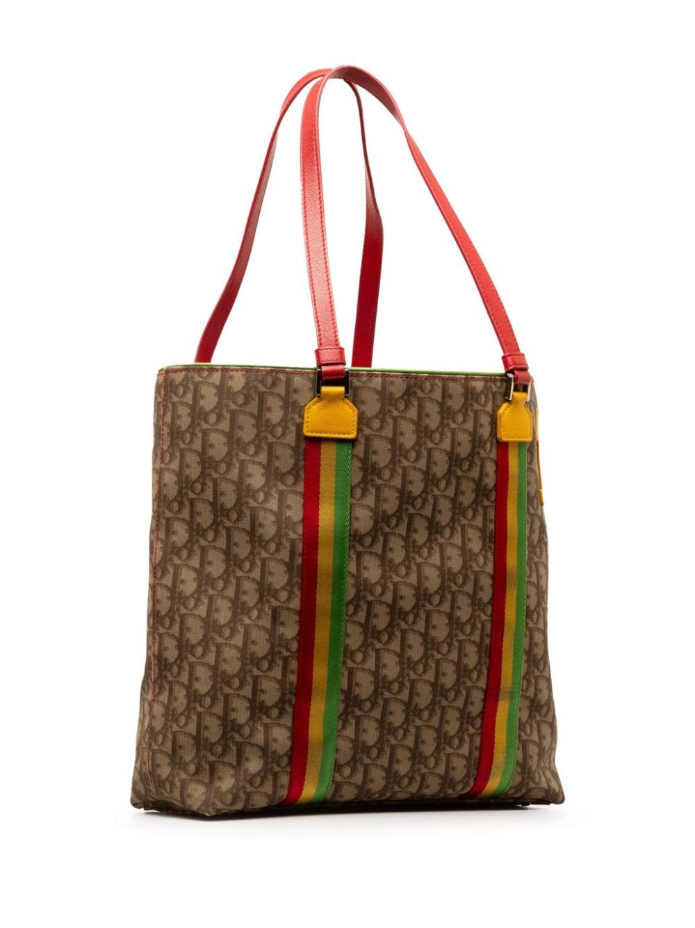 Pre-owned Dior 2004 Issimo Rasta Tote Bag In Brown